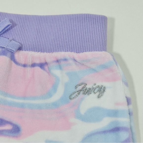NWT Juicy Couture Girl Velour Multi Purple Set Hoodie Jogger Pants “Fix Price” - Picture 6 of 6
